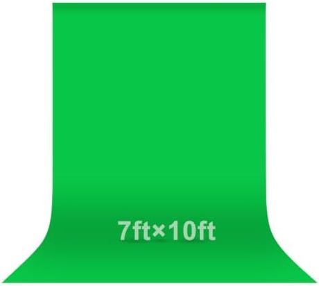 EMART 7x10Ft Green Screen Backdrop,Photography Greenscreen Background